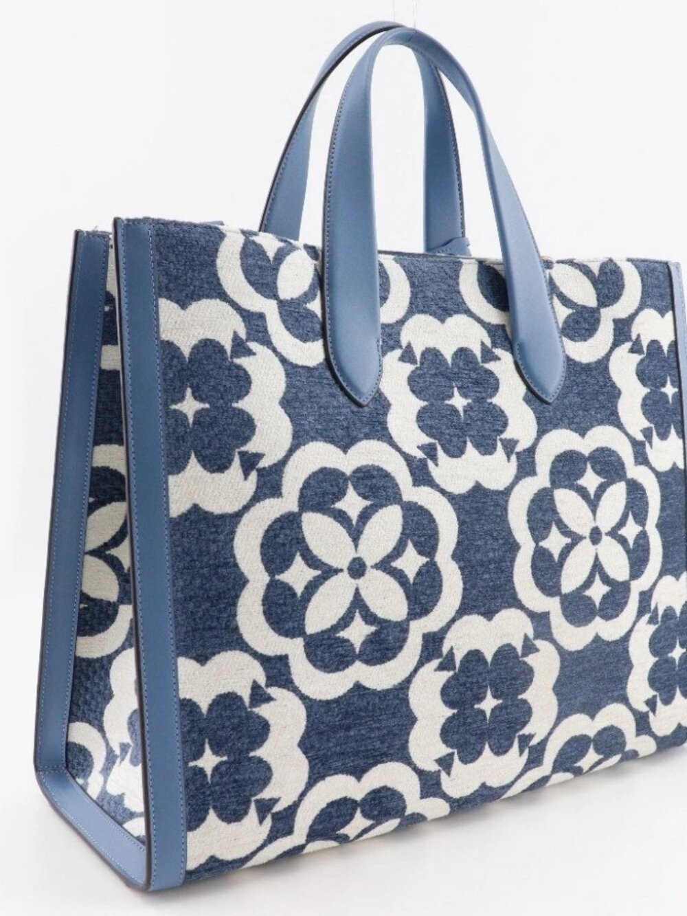Kate Spade Manhattan Chenille Large Tote Tote Bag K9959 spade flower light... - Picture 3 of 12
